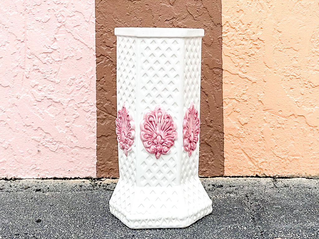 Lattice Love Ceramic Umbrella Stand