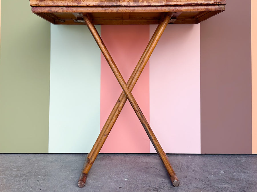 Tortoiseshell Rattan Folding Bar