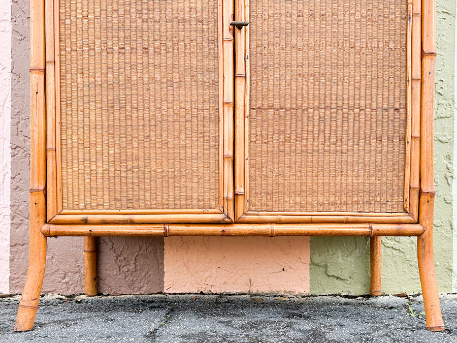 West Indies Style Bamboo Cabinet
