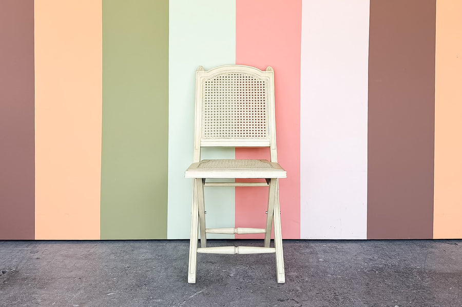 Louis Cane Folding Chair