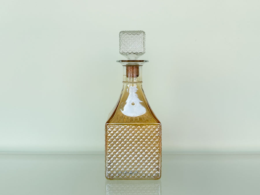 Set of Five Peach Decanters