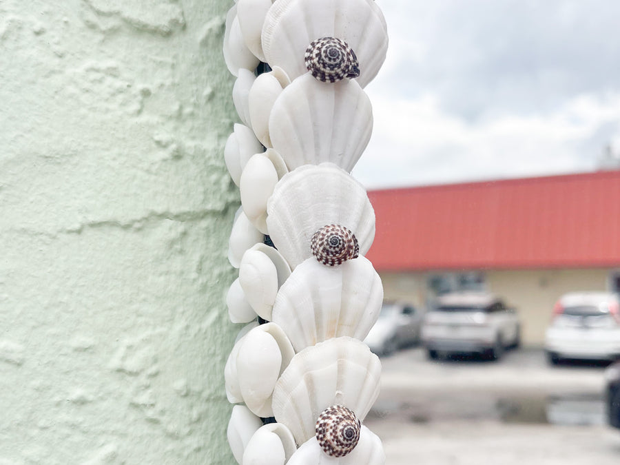Black and White Shell Chic Mirror