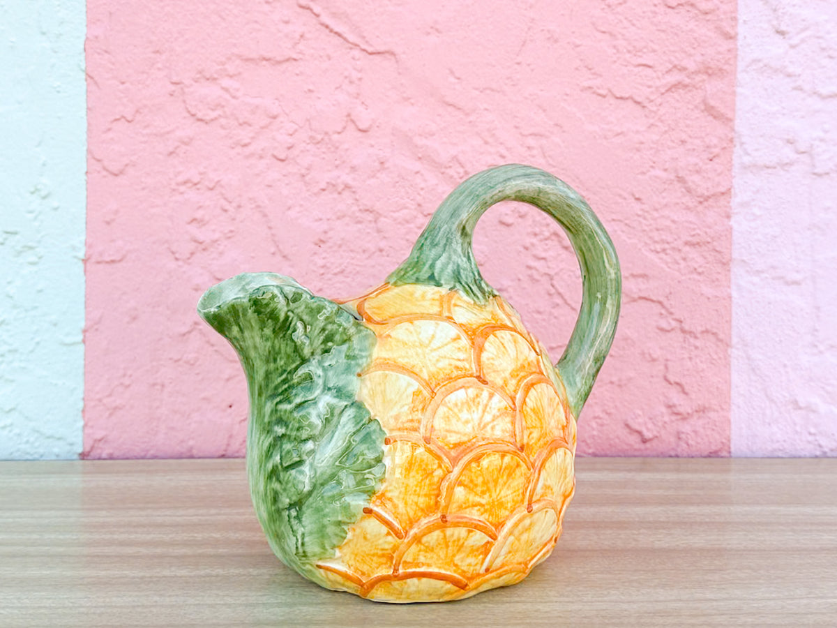 Italian Orange Pitcher