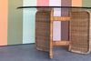 Woven Rattan Dining Table