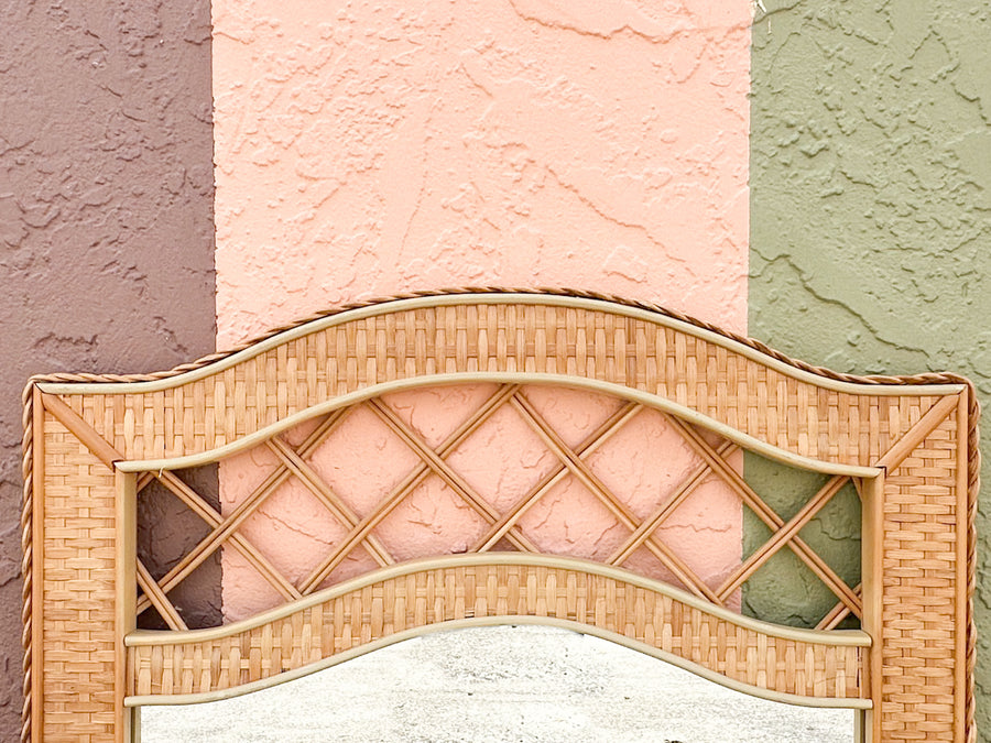 Rattan Lattice Mirror