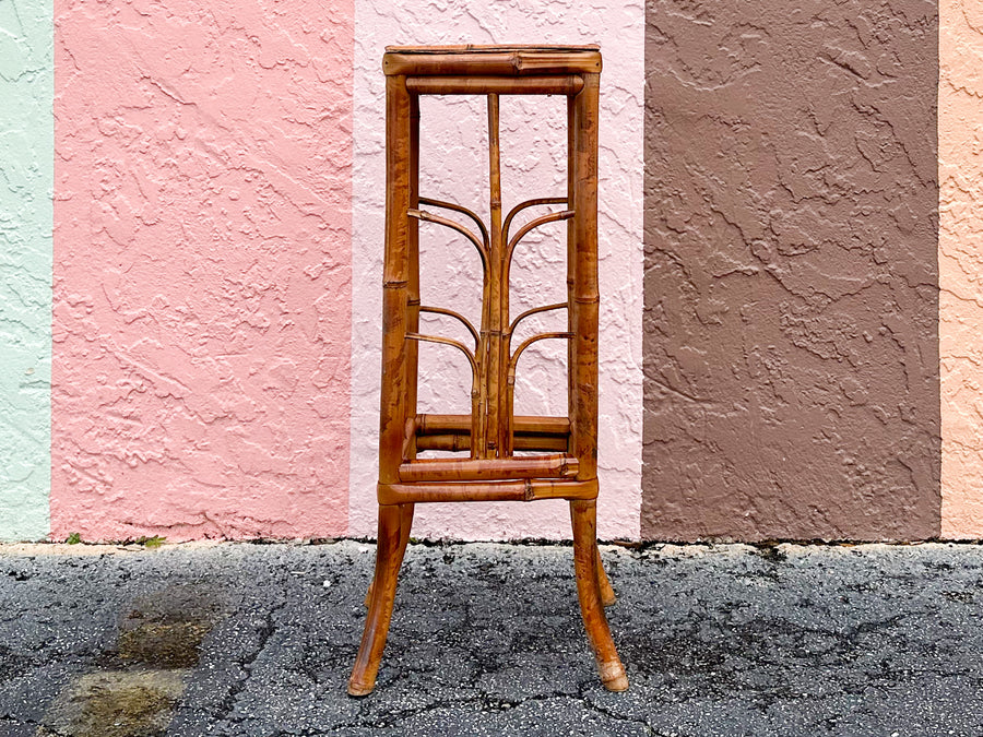 Pair of Rattan Plant Stands