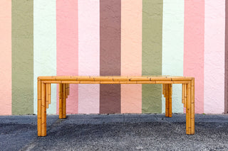 Old Florida Rattan Dining Table