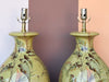 Pair of Tropical Chartreause Lamps