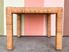 Rattan Wrapped Side Table