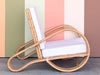 Old Florida Style Rattan Lounge Chair