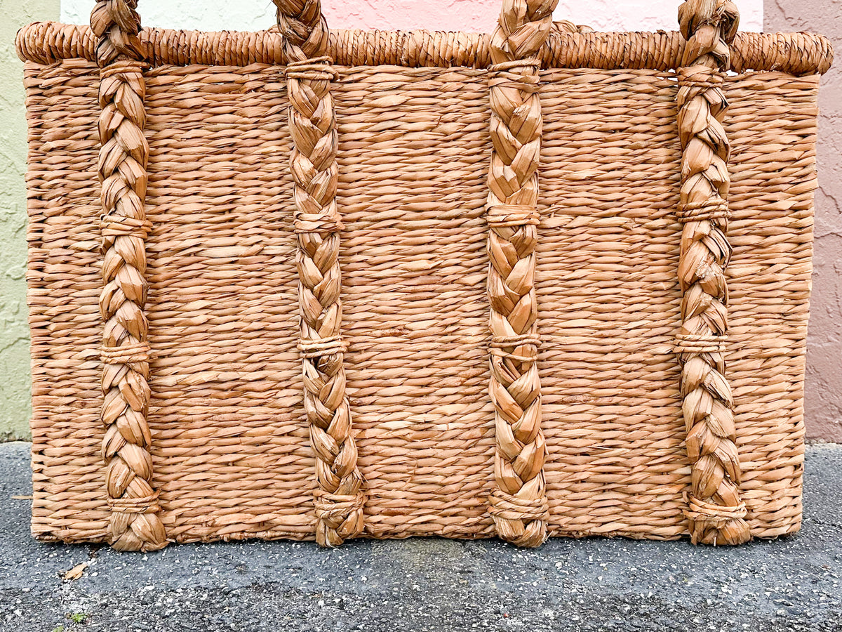 Huge Modern Braided Basket
