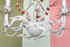 Cute Floral Tole Chandelier