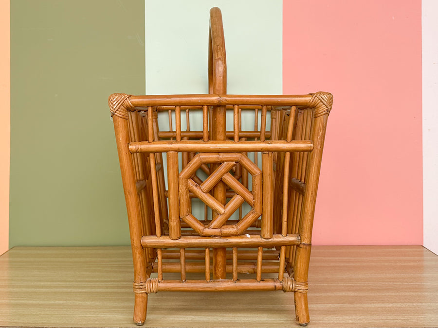 Chippendale Rattan Magazine Rack