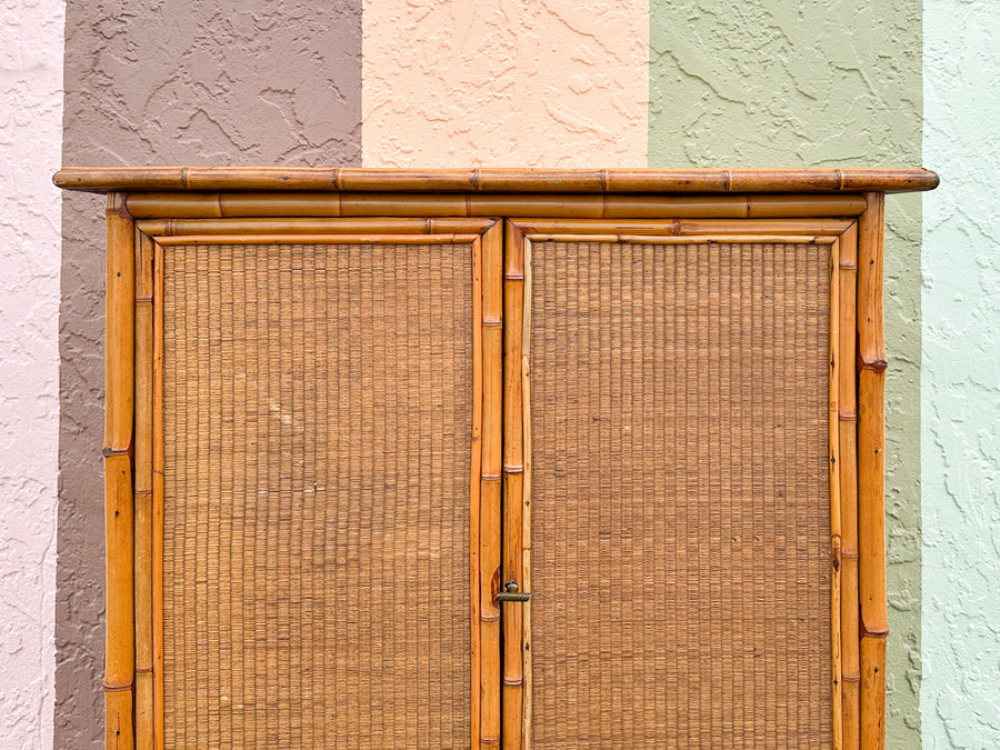 West Indies Style Bamboo Cabinet