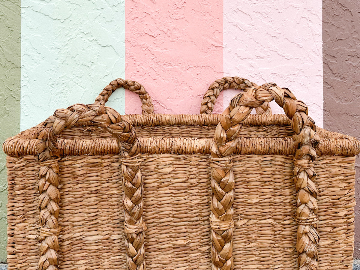 Huge Modern Braided Basket