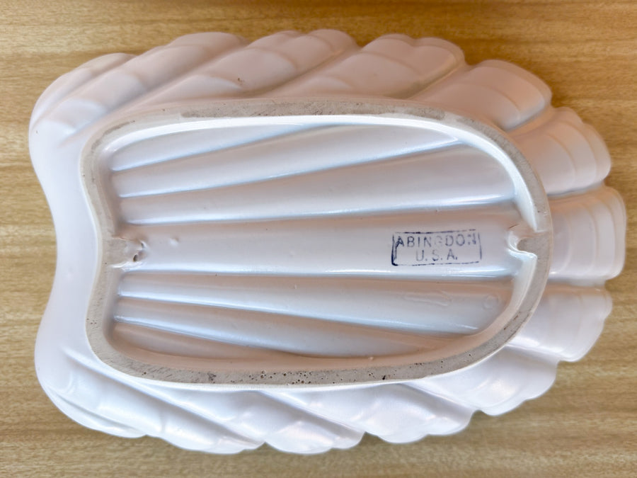 Pair of Kips Bay Show House Palm Beach Chic Shell Plates