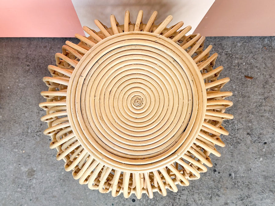 Pair of Cute Rattan Drinks Tables