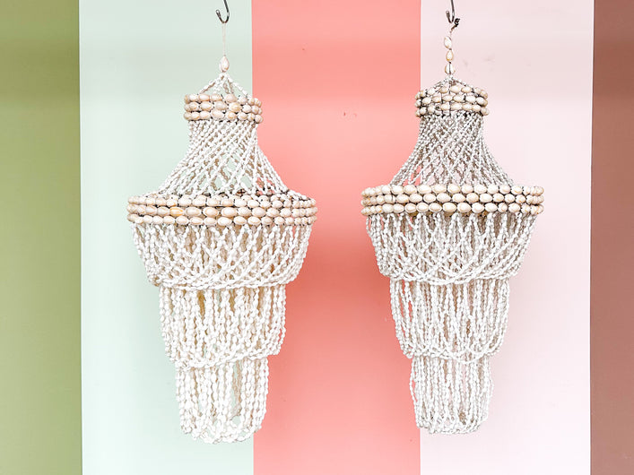 Pair of Shell Chandeliers