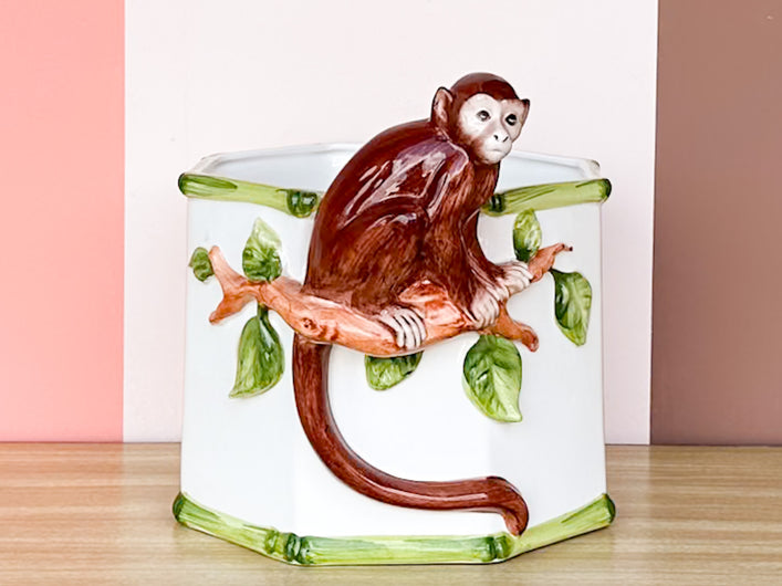 Gumps Italian Monkey Cachepot