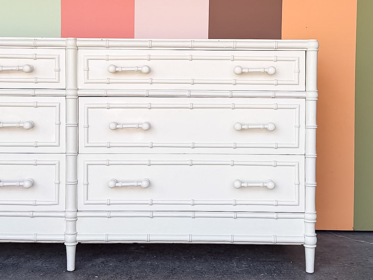 Palm Beach Style Faux Bamboo Dresser