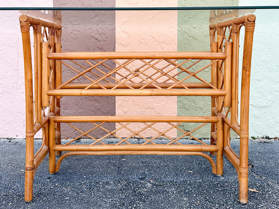 MCM Cantilever Rattan Dining Set