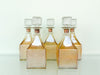 Set of Five Peach Decanters