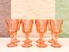 Set of Eight Pink Chic Goblets