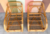 Pair of Old Florida Rattan Lounge Chairs