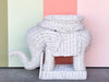 Wicker Elephant Garden Seat