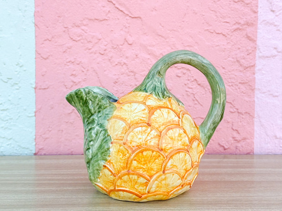 Italian Orange Pitcher