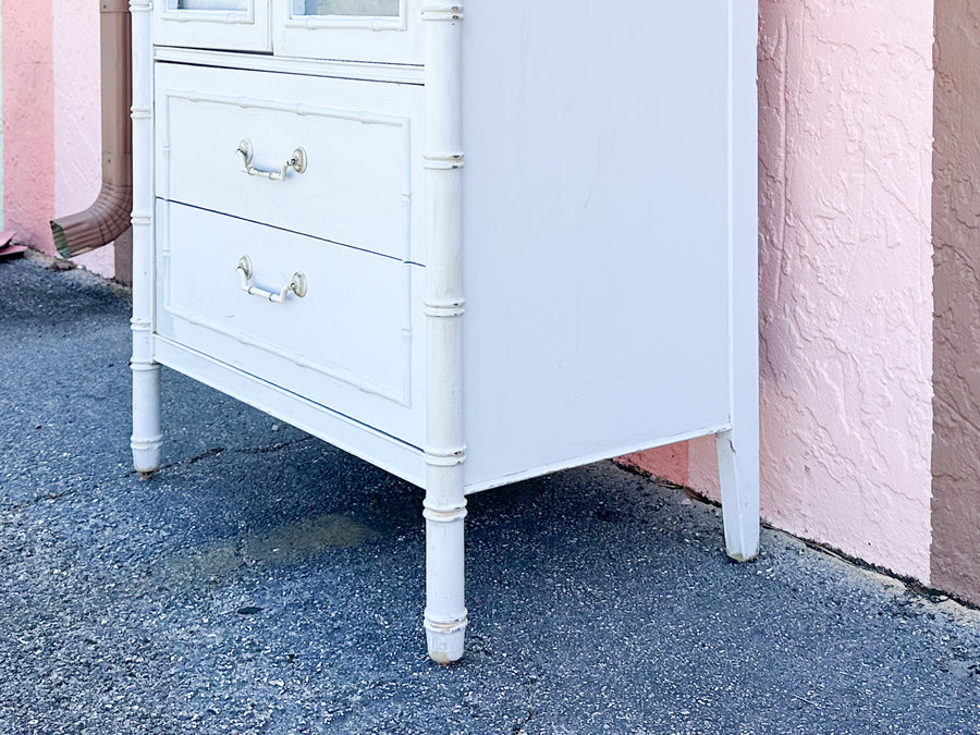 Thomasville Faux Bamboo Armoire