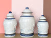 Trio of Pagoda Ginger Jars