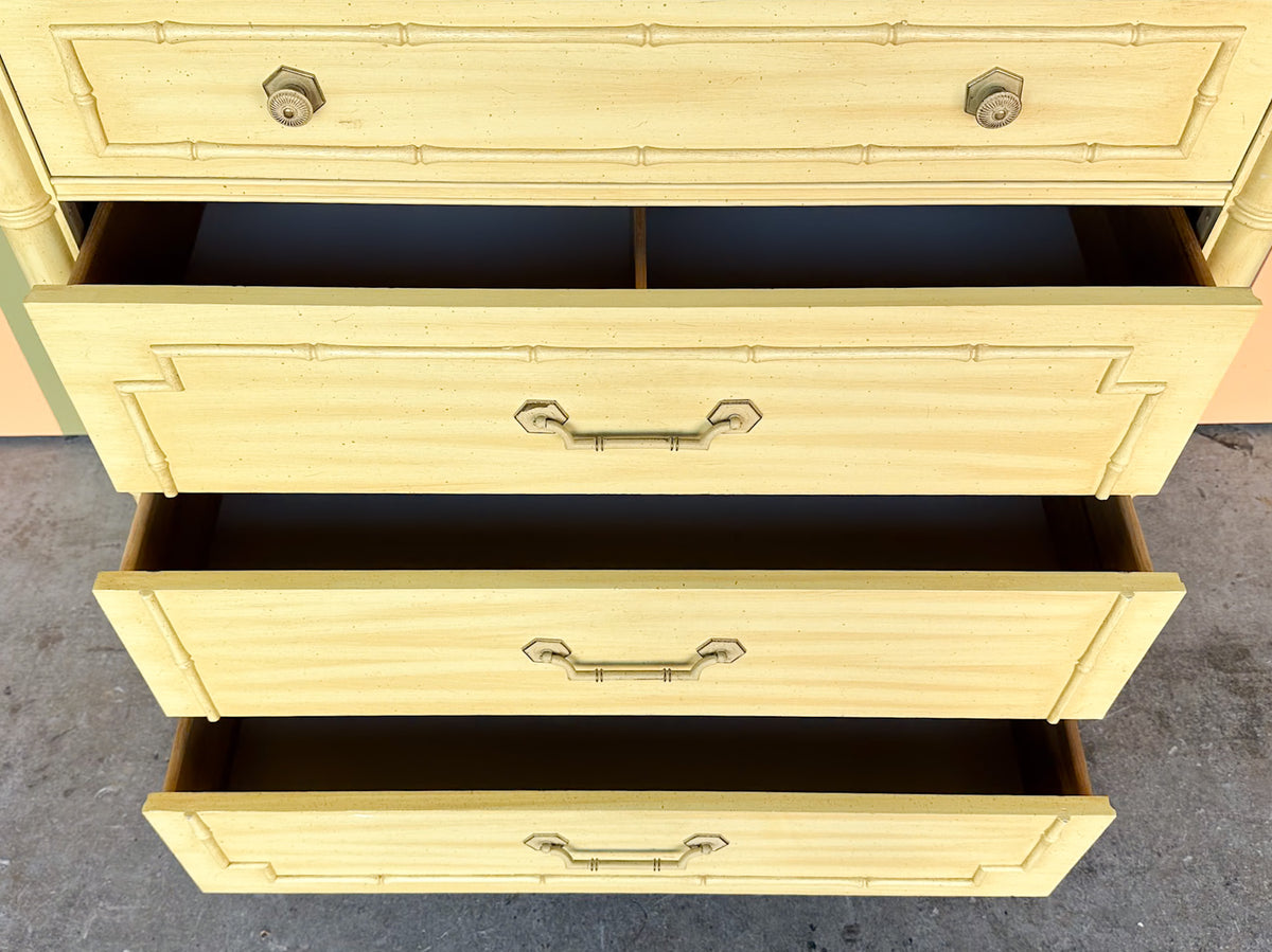 Thomasville Faux Bamboo Tall Chest