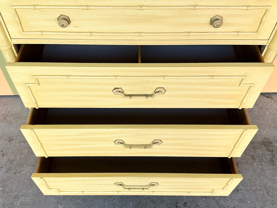 Thomasville Faux Bamboo Tall Chest