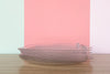 Set of Six French Glass Fish Plates