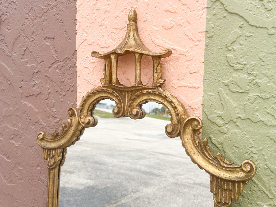 Italian Gilt Pagoda Mirror