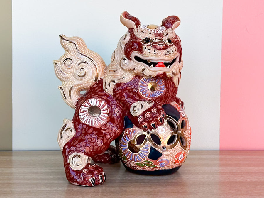 Pair of Colorful Foo Dogs