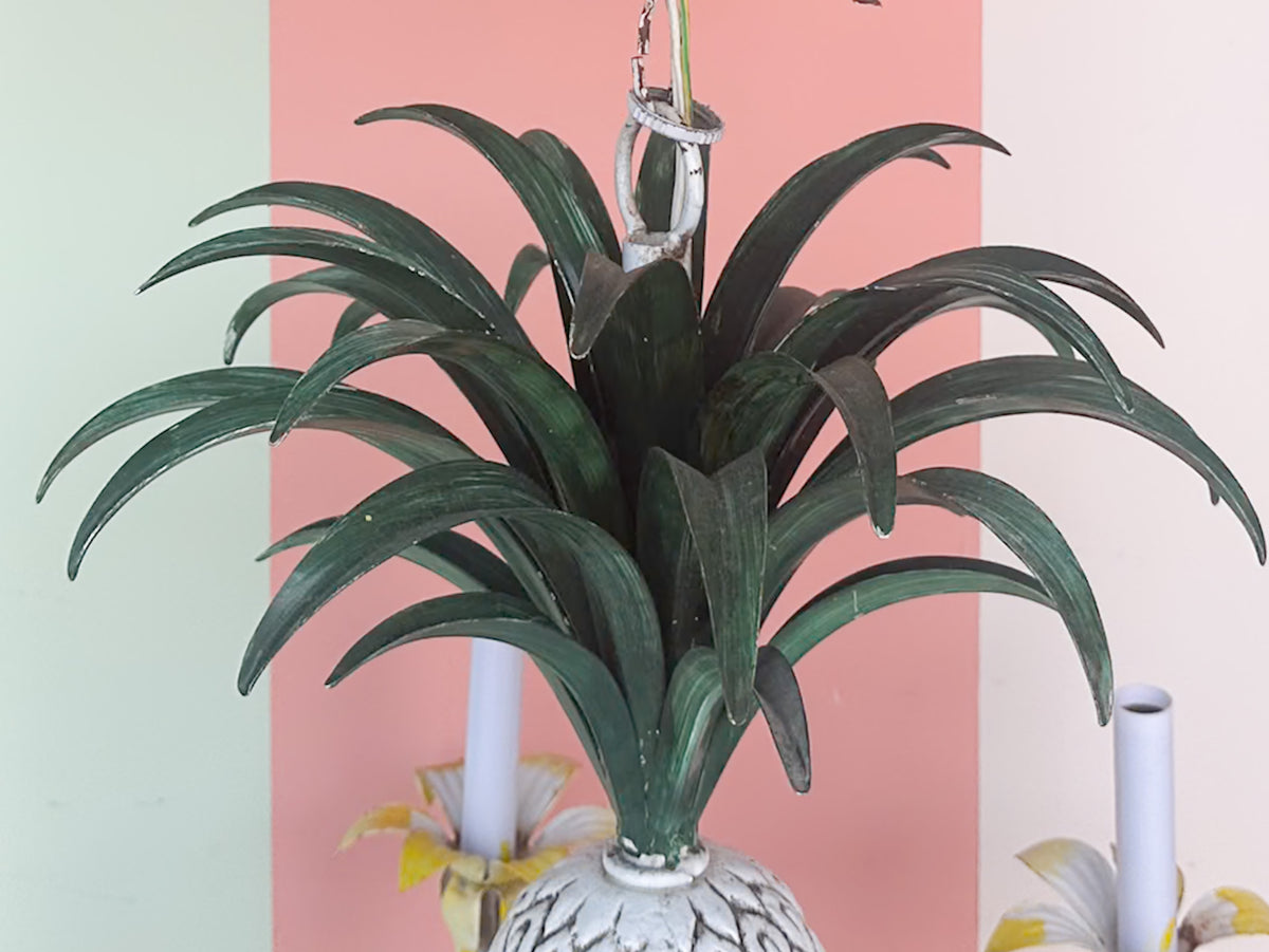 Tole Pineapple Chandelier