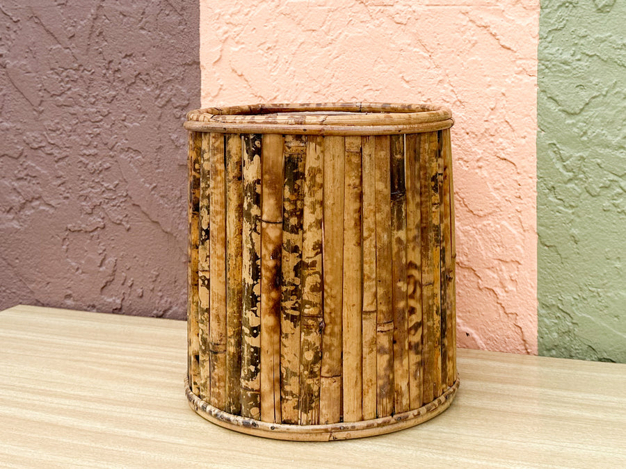 Tortoiseshell Rattan Planter