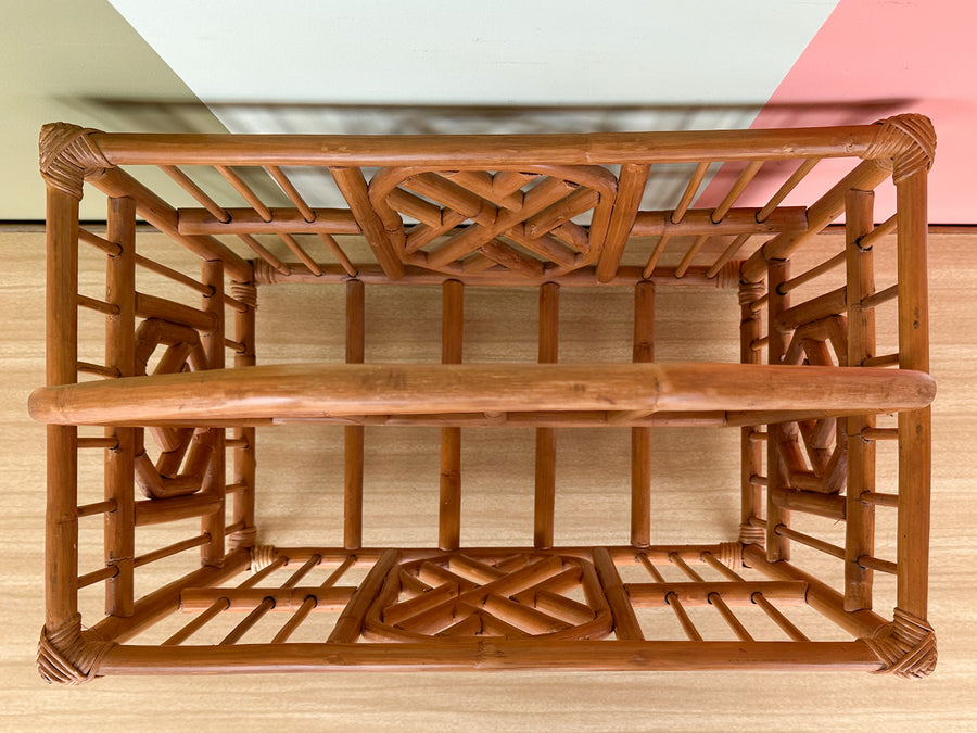 Chippendale Rattan Magazine Rack