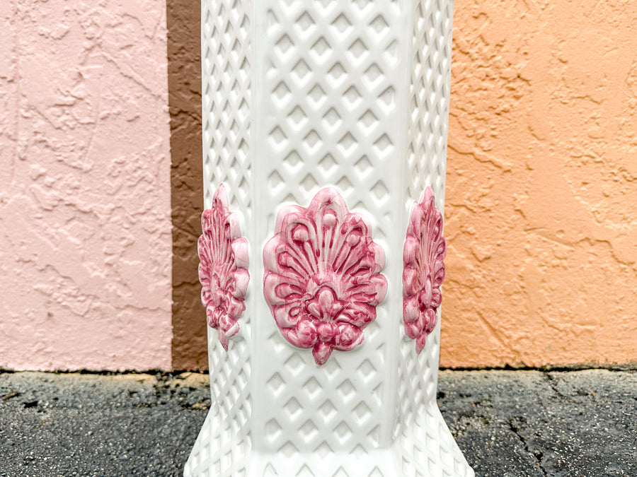 Lattice Love Ceramic Umbrella Stand