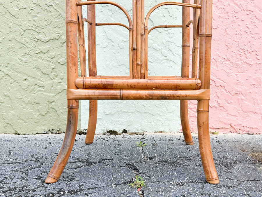 Pair of Rattan Plant Stands
