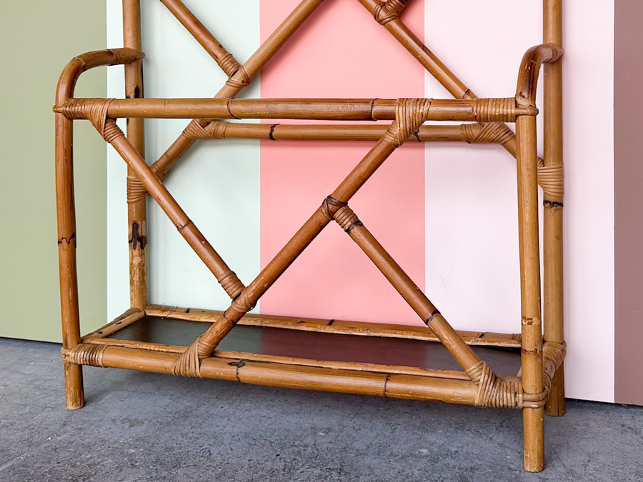 Chippendale Rattan Hall Tree