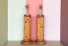 Pair of Old Florida Bamboo Lamps