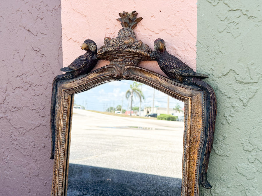 Parrot and Pineapple Mirror