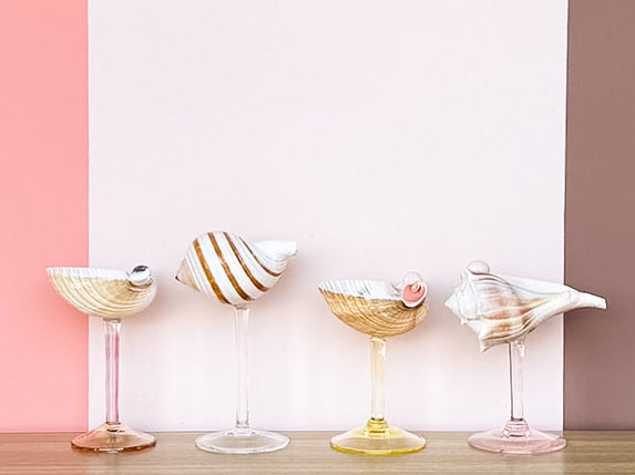 Set of Four Shell Chic Coupes