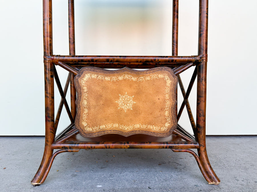 Maitland Smith Rattan Side Table