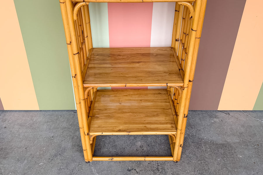 Old Florida Rattan Etagere