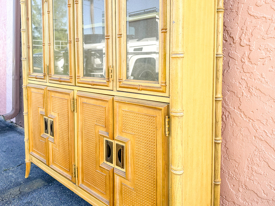 Faux Bamboo China Cabinet