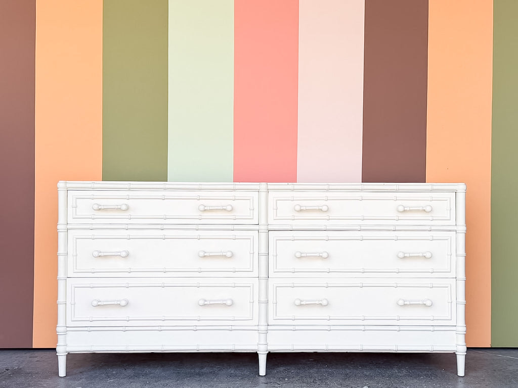 Palm Beach Style Faux Bamboo Dresser
